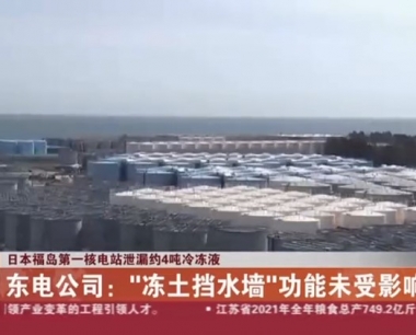 日本福岛第一核电站泄漏约4吨冷冻液